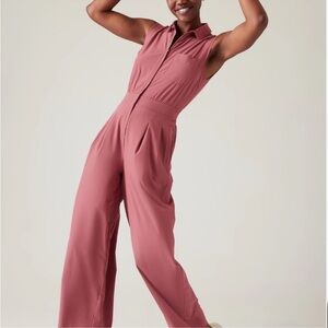NWOT Athleta Brooklyn Heights Wide Leg Jumpsuit
